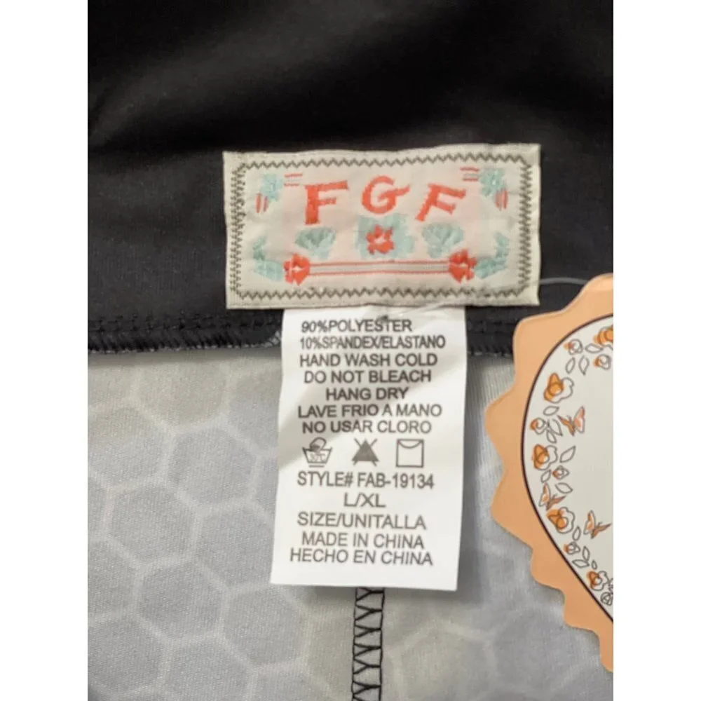 NWT FGF FABRIC & FABRIC Women's Activewear Pants Size XL Stretchy Gym Track Yoga